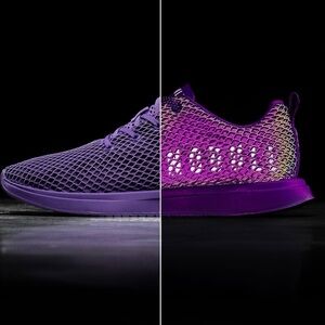 No Bull Purple Mesh Sneakers